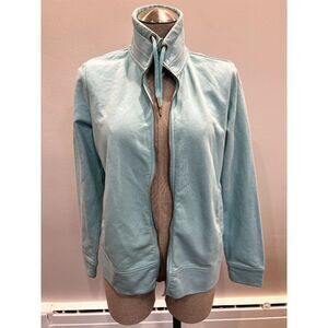 Christian Berg AS-IS Drawstring Sweatshirt in Teal Size M